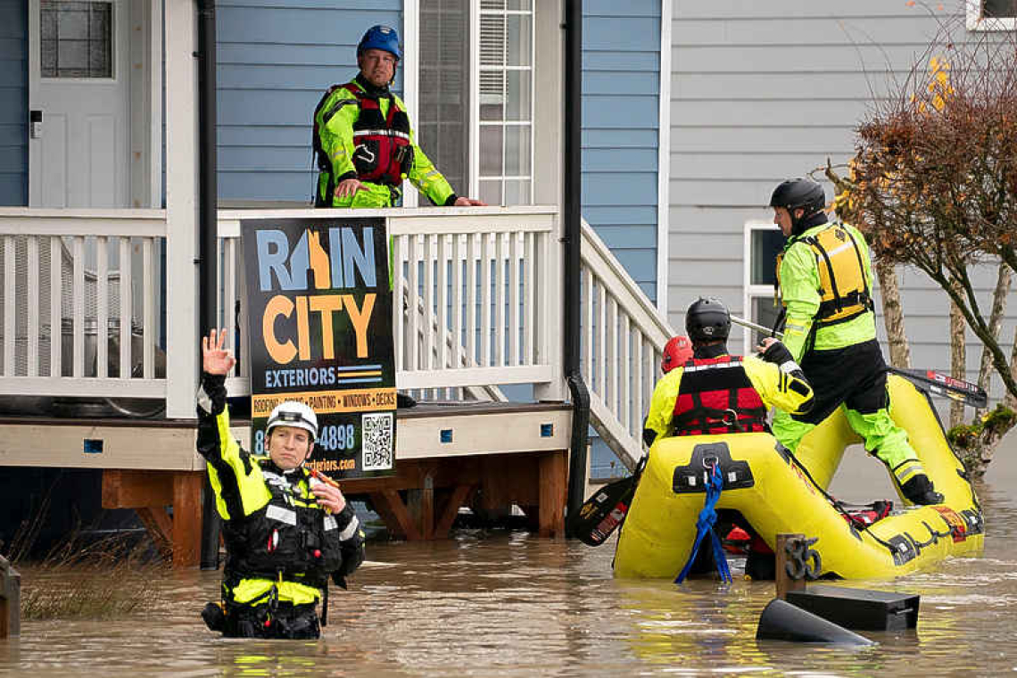 Rains trigger widespread flooding, evacuations in Pacific Northwest